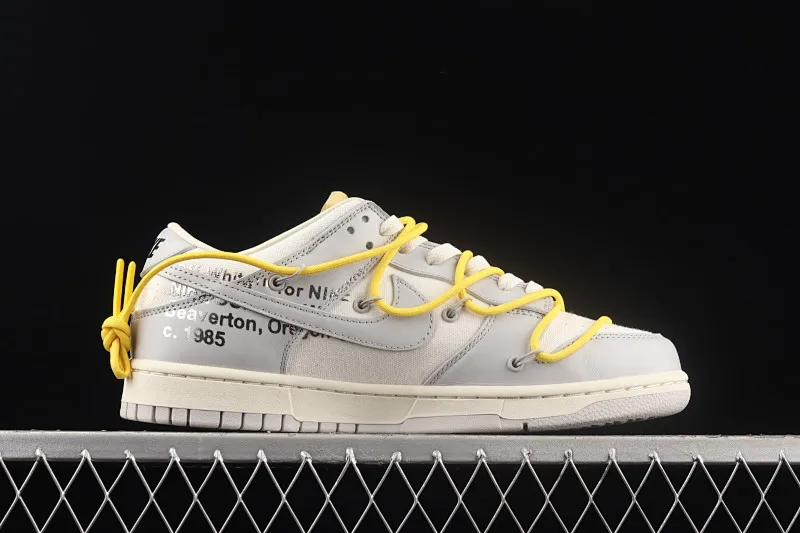 All Categories Nk SB Dunk Series Nk SB Dunk Low Low-top Sneakers Pure Original Version OF x Nk Dunk Low OW Gray Casual Sports Skateboard Shoes DM1602-103